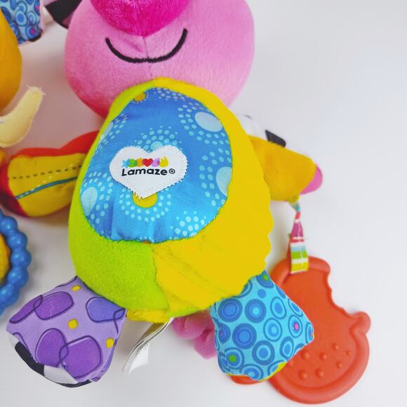 Lamaze Clip & Go Pig Dog Bright Baby Stroller Toys - Picture 5 of 5